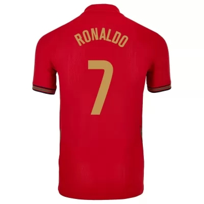 Niño Selección de fútbol de Portugal Camiseta Cristiano Ronaldo #7 1ª Equipación Rojo 2021 Chile