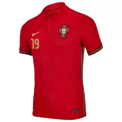 Niño Selección De Fútbol De Portugal Camiseta Pedro Goncalves #19 1ª Equipación Rojo 2021 Chile