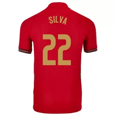 Mujer Selección de fútbol de Portugal Camiseta Rui Silva #22 1ª Equipación Rojo 2021 Chile