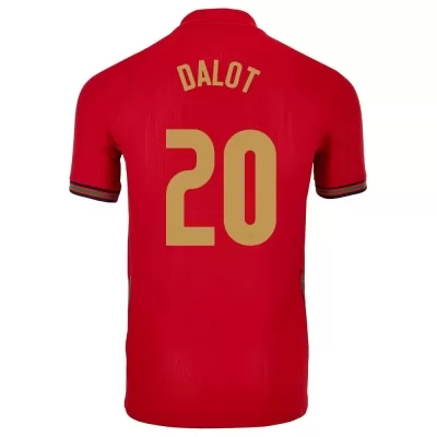 Niño Selección de fútbol de Portugal Camiseta Diogo Dalot #20 1ª Equipación Rojo 2021 Chile