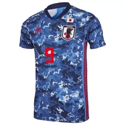 Niño Selección De Fútbol De Japón Camiseta Daichi Kamada #9 1ª Equipación Azul Oscuro 2021 Chile