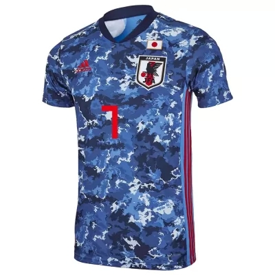 Niño Selección De Fútbol De Japón Camiseta Hidemasa Morita #7 1ª Equipación Azul Oscuro 2021 Chile