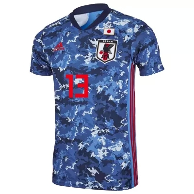 Mujer Selección De Fútbol De Japón Camiseta Kento Hashimoto #13 1ª Equipación Azul Oscuro 2021 Chile