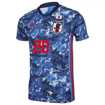 Mujer Selección De Fútbol De Japón Camiseta Shinnosuke Nakatani #20 1ª Equipación Azul Oscuro 2021 Chile