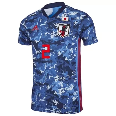 Mujer Selección De Fútbol De Japón Camiseta Naomichi Ueda #2 1ª Equipación Azul Oscuro 2021 Chile