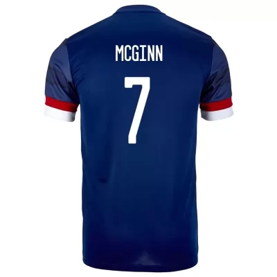 Mujer Selección De Fútbol De Escocia Camiseta John Mcginn #7 1ª Equipación Azul Oscuro 2021 Chile