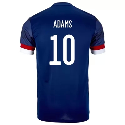 Hombre Selección De Fútbol De Escocia Camiseta Che Adams #10 1ª Equipación Azul Oscuro 2021 Chile