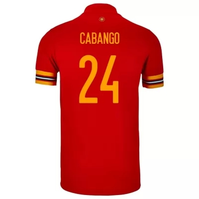 Mujer Selección De Fútbol De Gales Camiseta Ben Cabango #24 1ª Equipación Rojo 2021 Chile