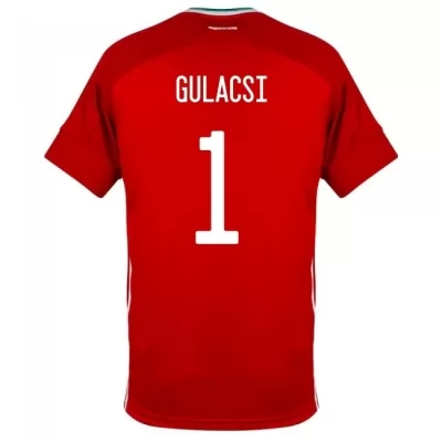 Niño Selección De Fútbol De Hungría Camiseta Peter Gulacsi #1 1ª Equipación Rojo 2021 Chile