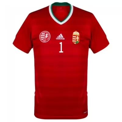 Niño Selección De Fútbol De Hungría Camiseta Peter Gulacsi #1 1ª Equipación Rojo 2021 Chile
