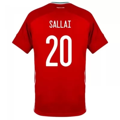 Niño Selección De Fútbol De Hungría Camiseta Roland Sallai #20 1ª Equipación Rojo 2021 Chile