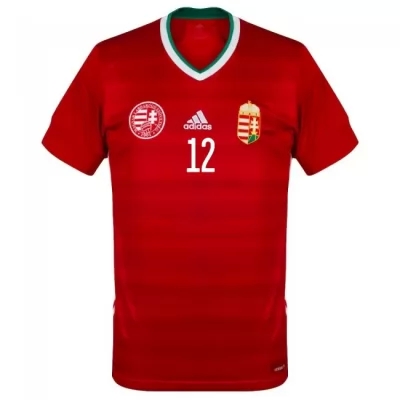 Mujer Selección De Fútbol De Hungría Camiseta Denes Dibusz #12 1ª Equipación Rojo 2021 Chile