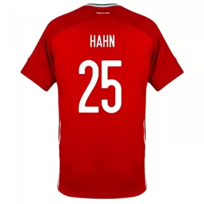 Niño Selección De Fútbol De Hungría Camiseta Janos Hahn #25 1ª Equipación Rojo 2021 Chile