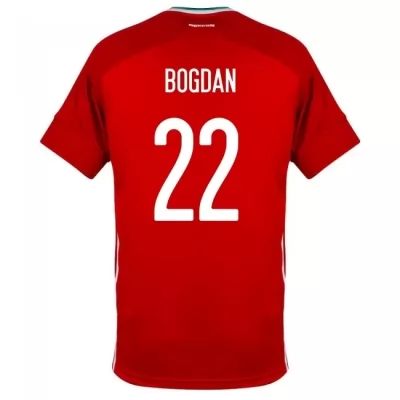 Niño Selección De Fútbol De Hungría Camiseta Adam Bogdan #22 1ª Equipación Rojo 2021 Chile