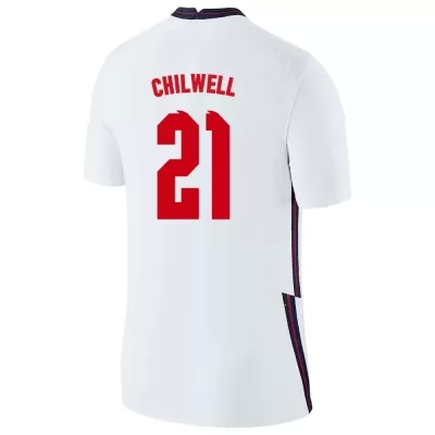 Niño Selección de fútbol de Inglaterra Camiseta Ben Chilwell #21 1ª Equipación Blanco 2021 Chile