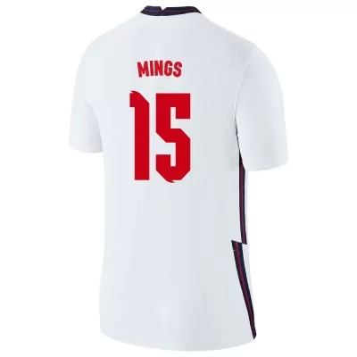 Mujer Selección de fútbol de Inglaterra Camiseta Tyrone Mings #15 1ª Equipación Blanco 2021 Chile