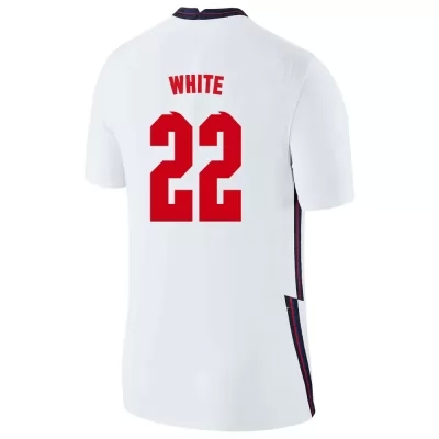 Hombre Selección de fútbol de Inglaterra Camiseta Ben White #22 1ª Equipación Blanco 2021 Chile