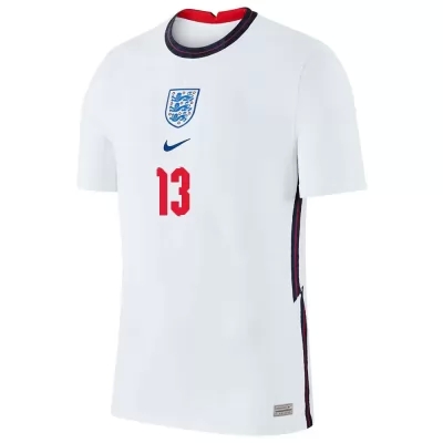 Hombre Selección De Fútbol De Inglaterra Camiseta Aaron Ramsdale #13 1ª Equipación Blanco 2021 Chile