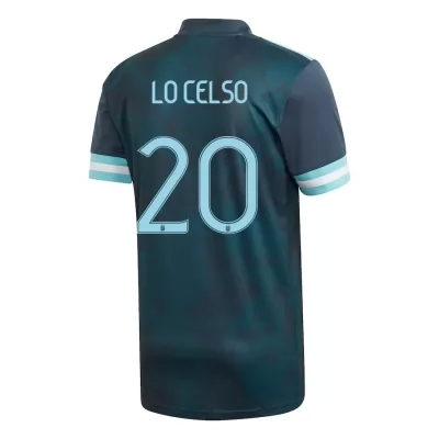 Mujer Selección de fútbol de Argentina Camiseta Giovani Lo Celso #20 2ª Equipación Azul oscuro 2021 Chile