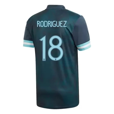 Mujer Selección de fútbol de Argentina Camiseta Guido Rodriguez #18 2ª Equipación Azul oscuro 2021 Chile