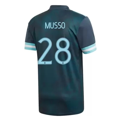 Niño Selección de fútbol de Argentina Camiseta Juan Musso #28 2ª Equipación Azul oscuro 2021 Chile