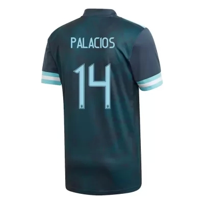Mujer Selección de fútbol de Argentina Camiseta Exequiel Palacios #14 2ª Equipación Azul oscuro 2021 Chile
