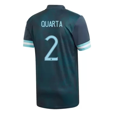 Niño Selección de fútbol de Argentina Camiseta Lucas Martinez Quarta #2 2ª Equipación Azul oscuro 2021 Chile