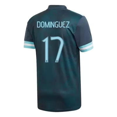 Niño Selección de fútbol de Argentina Camiseta Nicolas Dominguez #17 2ª Equipación Azul oscuro 2021 Chile