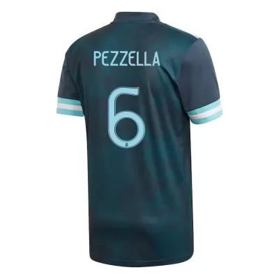 Mujer Selección de fútbol de Argentina Camiseta German Pezzella #6 2ª Equipación Azul oscuro 2021 Chile
