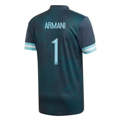 Mujer Selección de fútbol de Argentina Camiseta Franco Armani #1 2ª Equipación Azul oscuro 2021 Chile