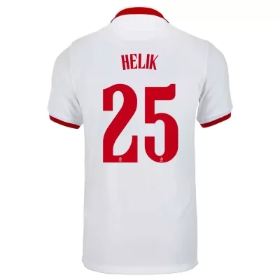 Mujer Selección De Fútbol De Polonia Camiseta Michal Helik #25 2ª Equipación Blanco 2021 Chile