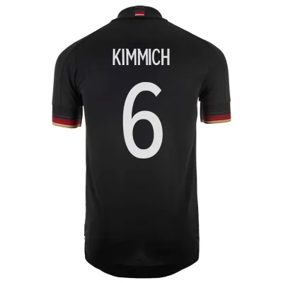 Hombre Selección de fútbol de Alemania Camiseta Joshua Kimmich #6 2ª Equipación Negro 2021 Chile