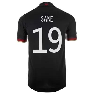 Mujer Selección de fútbol de Alemania Camiseta Leroy Sane #19 2ª Equipación Negro 2021 Chile