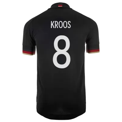 Hombre Selección de fútbol de Alemania Camiseta Toni Kroos #8 2ª Equipación Negro 2021 Chile
