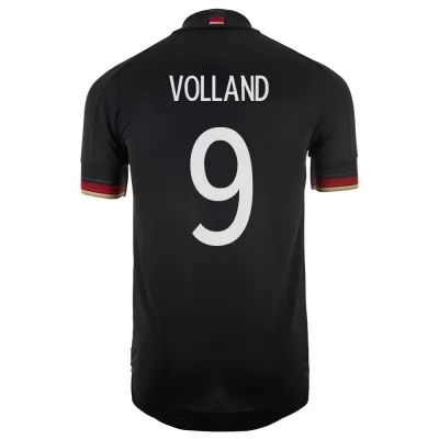 Mujer Selección de fútbol de Alemania Camiseta Kevin Volland #9 2ª Equipación Negro 2021 Chile