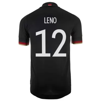 Hombre Selección de fútbol de Alemania Camiseta Bernd Leno #12 2ª Equipación Negro 2021 Chile