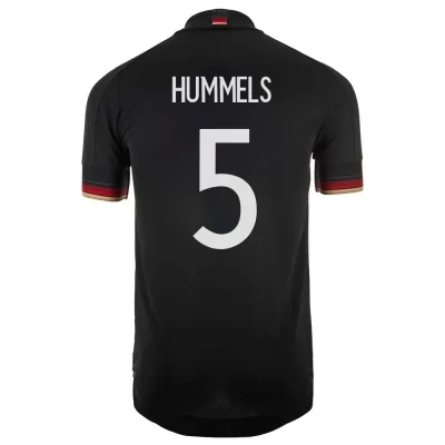 Niño Selección de fútbol de Alemania Camiseta Mats Hummels #5 2ª Equipación Negro 2021 Chile