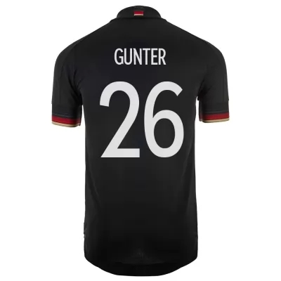 Niño Selección de fútbol de Alemania Camiseta Christian Gunter #26 2ª Equipación Negro 2021 Chile