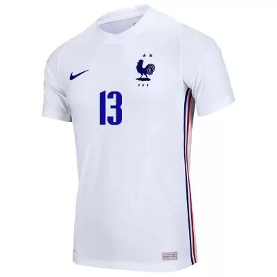 Mujer Selección de fútbol de Francia Camiseta N'Golo Kante #13 2ª Equipación Blanco 2021 Chile