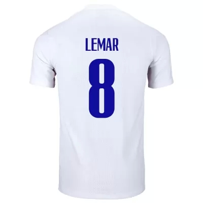 Mujer Selección de fútbol de Francia Camiseta Thomas Lemar #8 2ª Equipación Blanco 2021 Chile