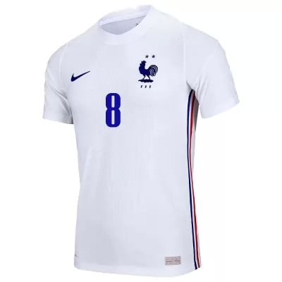 Hombre Selección De Fútbol De Francia Camiseta Thomas Lemar #8 2ª Equipación Blanco 2021 Chile