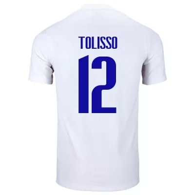 Niño Selección de fútbol de Francia Camiseta Corentin Tolisso #12 2ª Equipación Blanco 2021 Chile