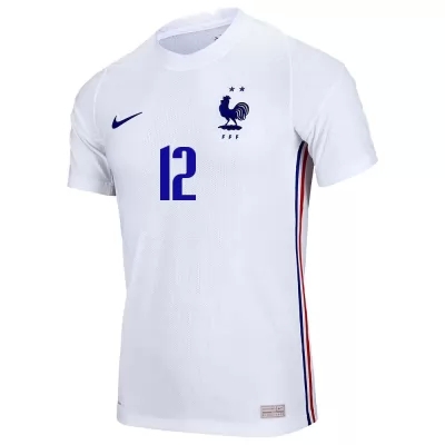 Mujer Selección de fútbol de Francia Camiseta Corentin Tolisso #12 2ª Equipación Blanco 2021 Chile