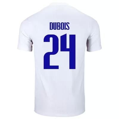 Niño Selección de fútbol de Francia Camiseta Leo Dubois #24 2ª Equipación Blanco 2021 Chile