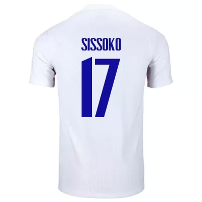 Niño Selección de fútbol de Francia Camiseta Moussa Sissoko #17 2ª Equipación Blanco 2021 Chile