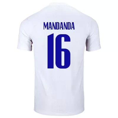 Mujer Selección de fútbol de Francia Camiseta Steve Mandanda #16 2ª Equipación Blanco 2021 Chile