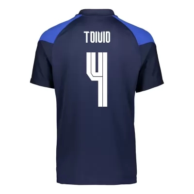 Mujer Selección de fútbol de Finlandia Camiseta Joona Toivio #4 2ª Equipación Azul oscuro 2021 Chile