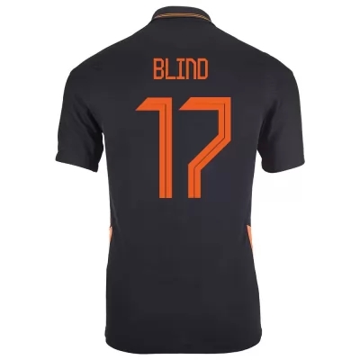 Mujer Selección de fútbol de los Países Bajos Camiseta Daley Blind #17 2ª Equipación Negro 2021 Chile