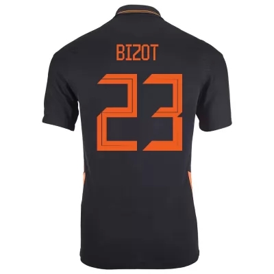 Mujer Selección de fútbol de los Países Bajos Camiseta Marco Bizot #23 2ª Equipación Negro 2021 Chile