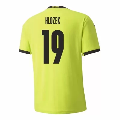Mujer Selección de fútbol de la República Checa Camiseta Adam Hlozek #19 2ª Equipación Verde claro 2021 Chile